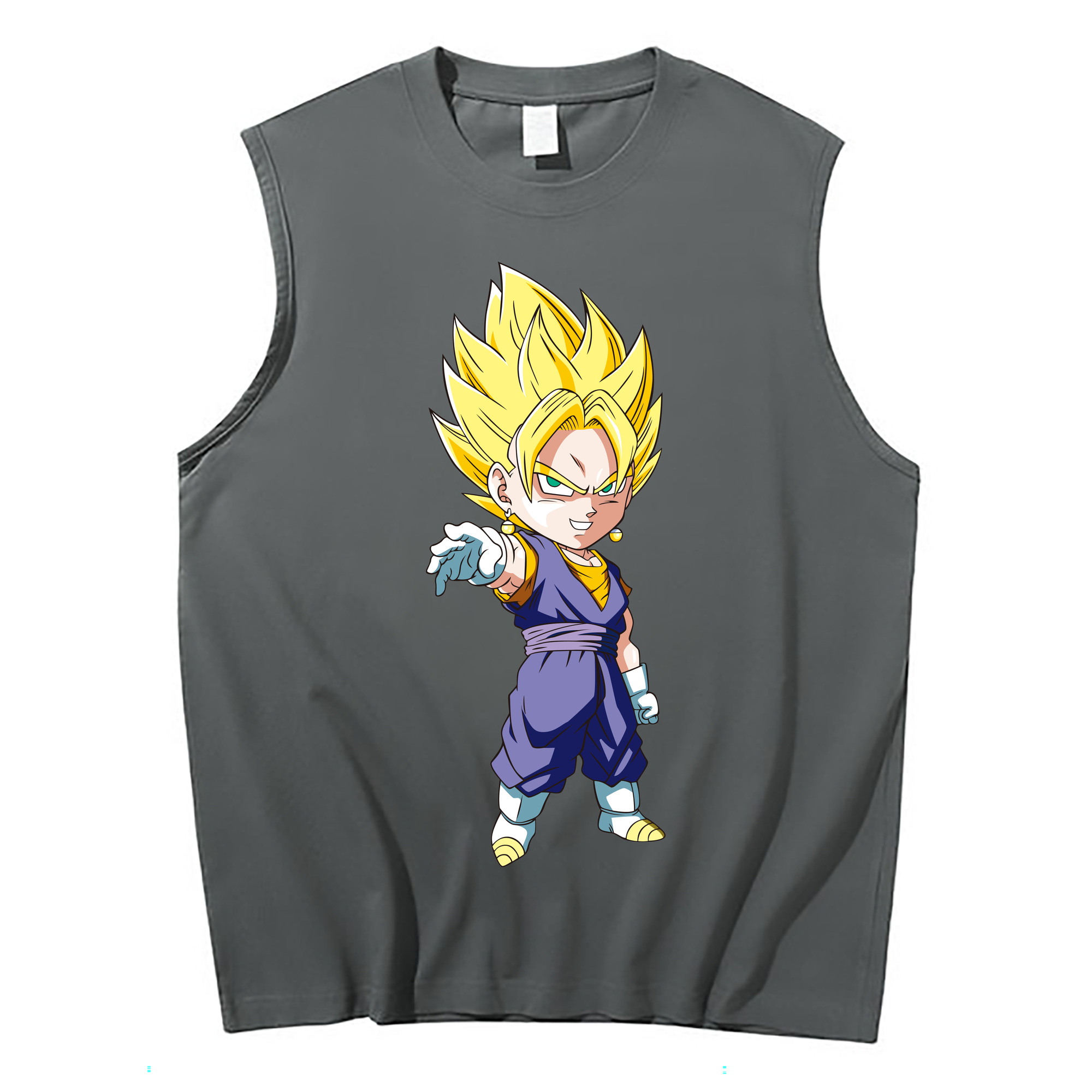 （画像用） ドラゴンボール ベジット DRAGON BALL Vegetto コットン100％タンクトップ（フロントプリント）
